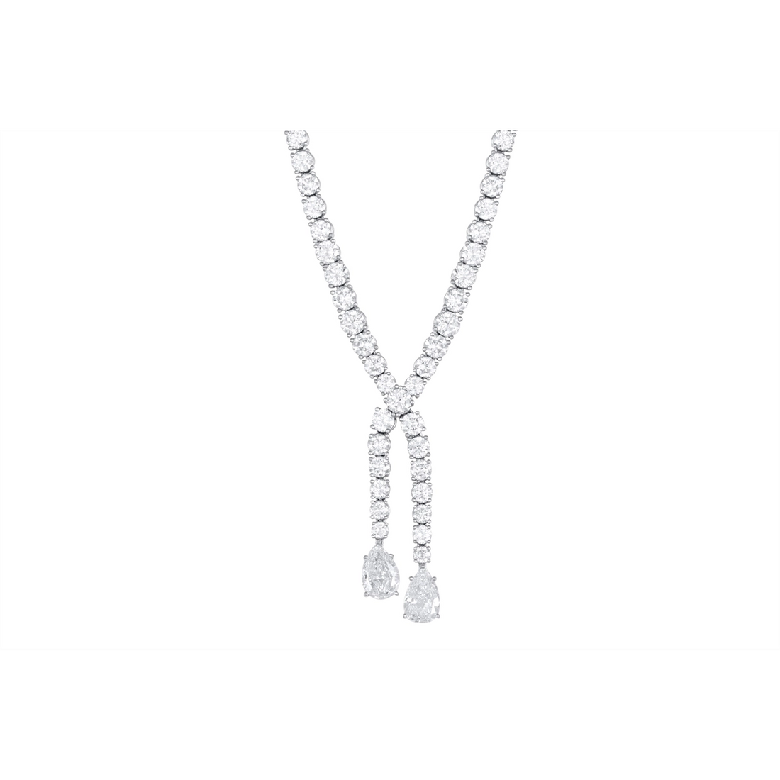 Necklaces Necklaces in Platinum/Palladium containing Diamond 449165
