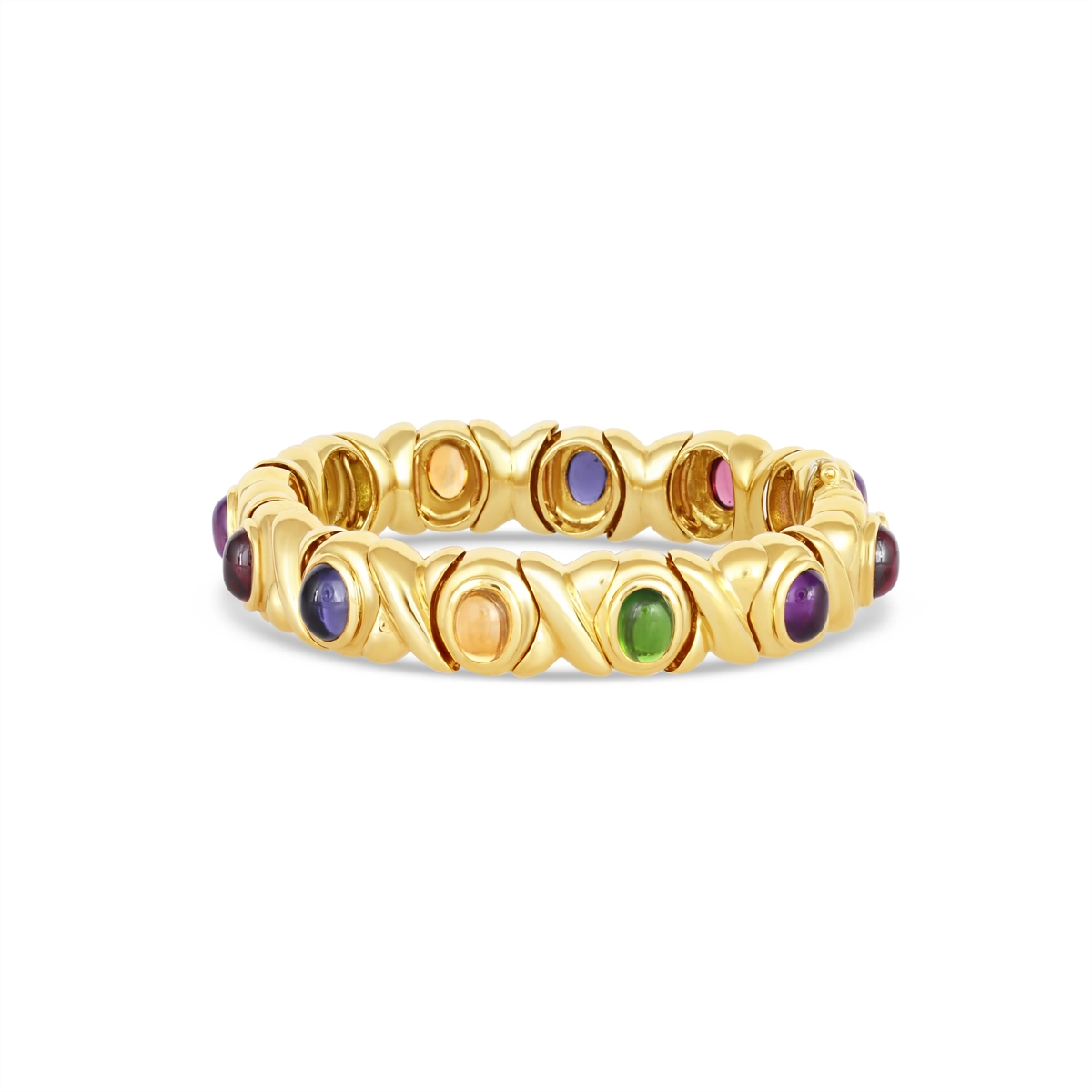 Bracelets Bracelets in Yellow Gold containing Amethyst, Citrine, Garnet, Other, Multi-gemstone ESTATE202501096