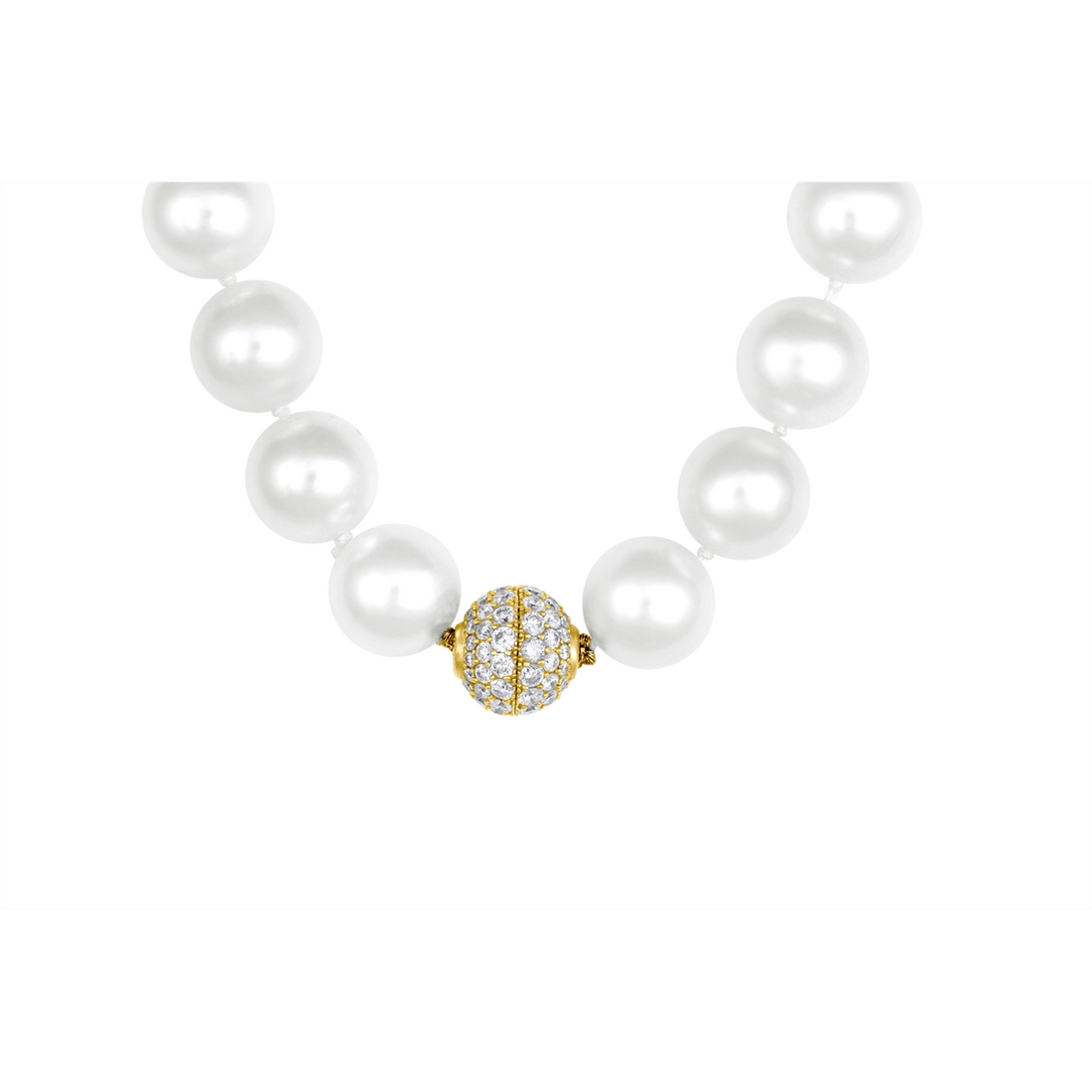 Necklaces Necklaces in Yellow Gold containing Multi-gemstone, Diamond, Pearl 449169