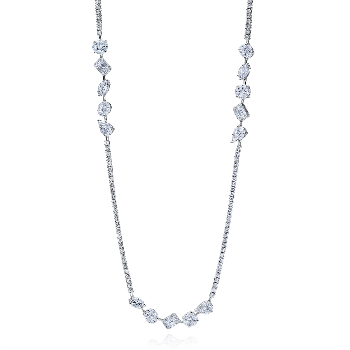 Necklaces Jewelry in White Gold 449187