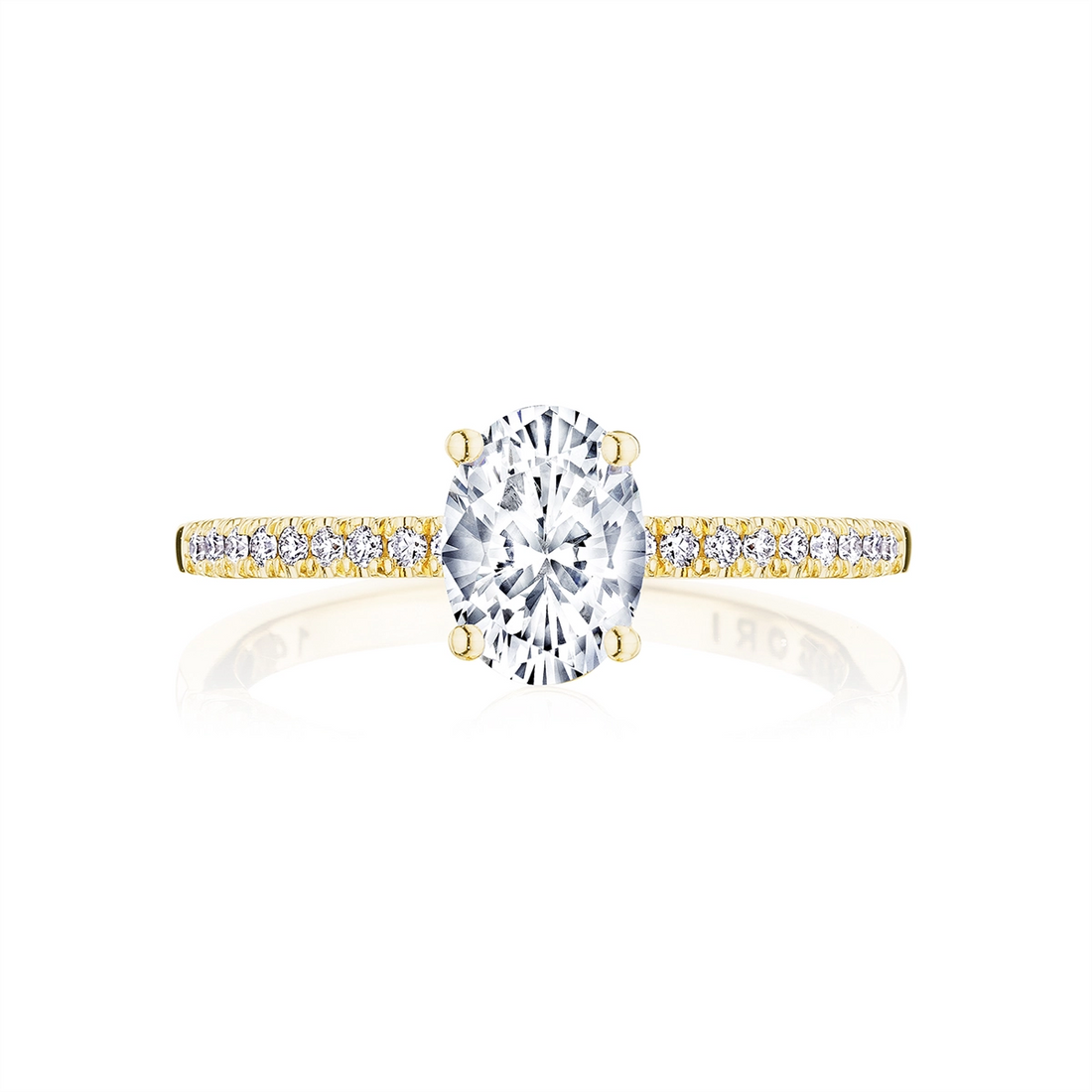Tacori Engagement Rings in Yellow Gold containing Diamond P104 OV 10X7 Y
