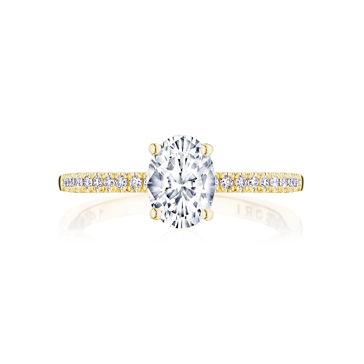 Tacori Engagement Rings in Yellow Gold containing Diamond P104 OV 10X7 Y