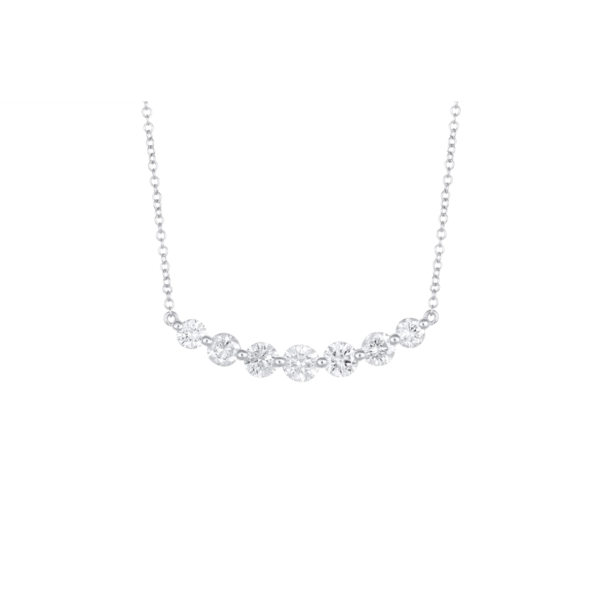 Necklaces Necklaces in White Gold containing Diamond 449476