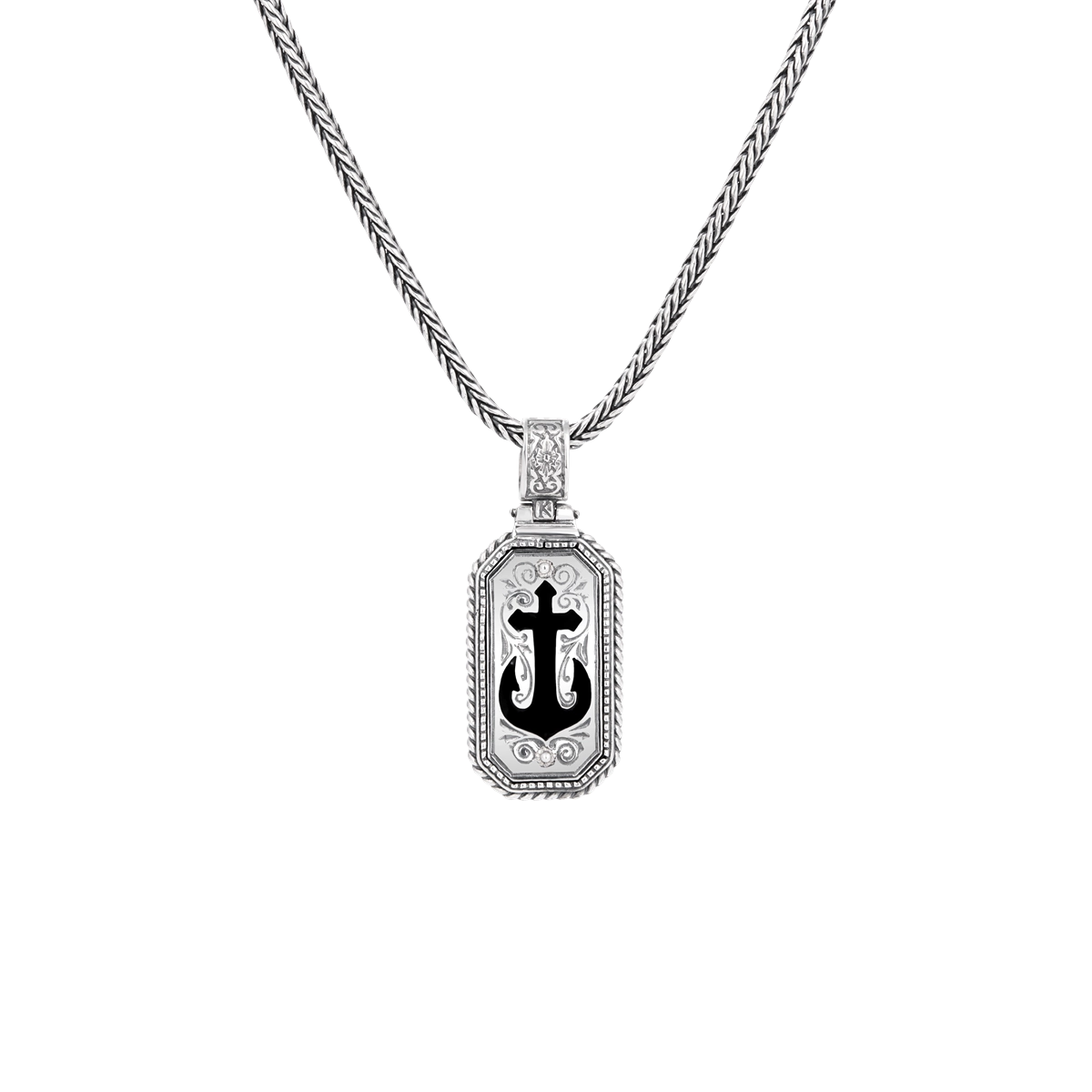 Konstantino Pendants in Silver containing Black onyx MEKJ804-131-120