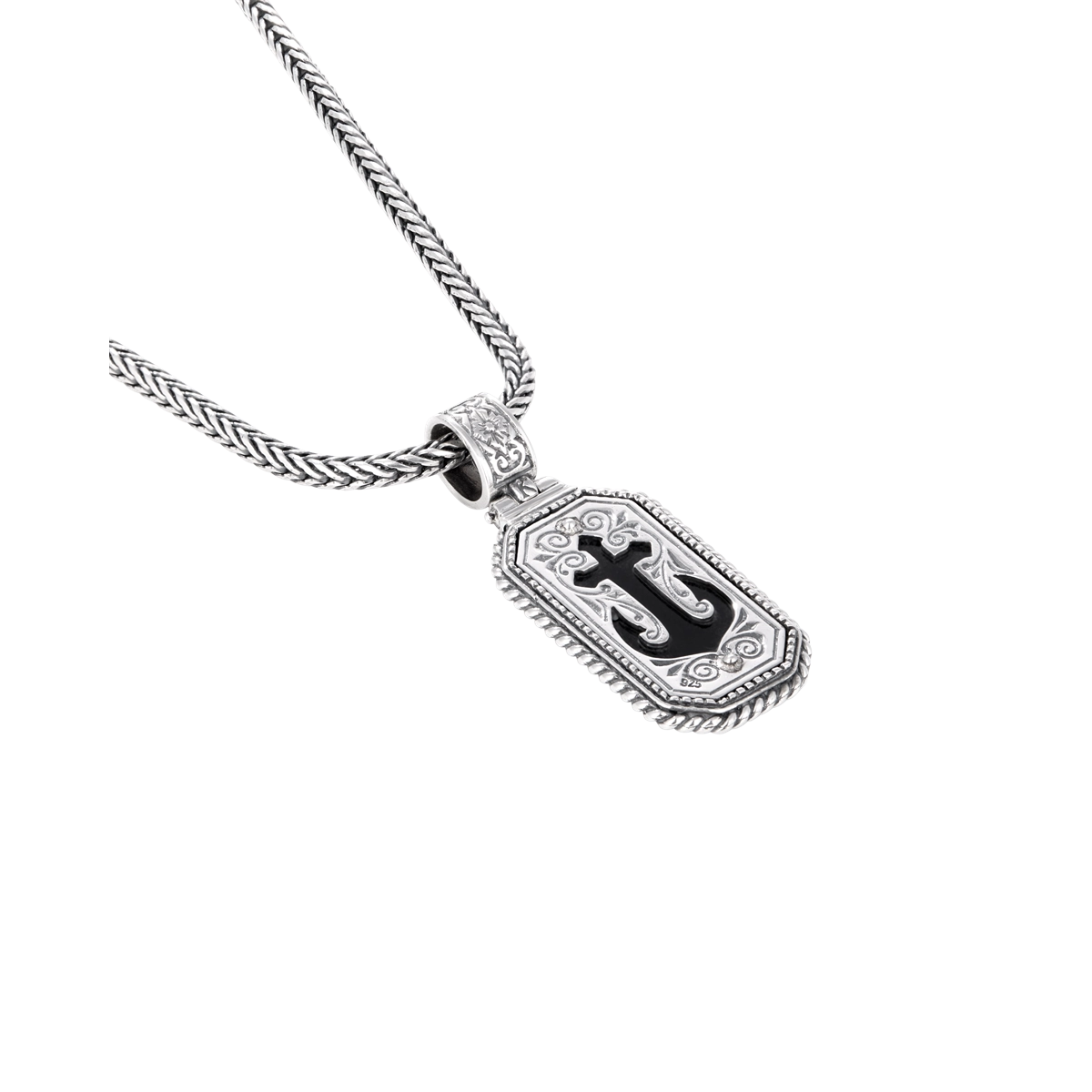 Konstantino Pendants in Silver containing Black onyx MEKJ804-131-120