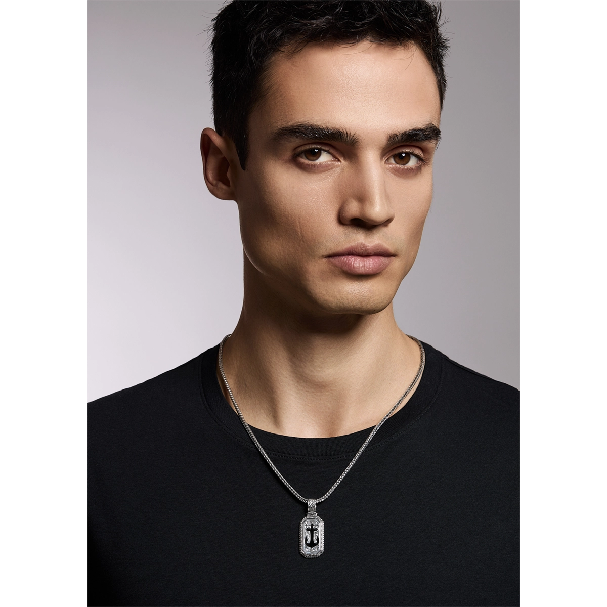 Konstantino Pendants in Silver containing Black onyx MEKJ804-131-120
