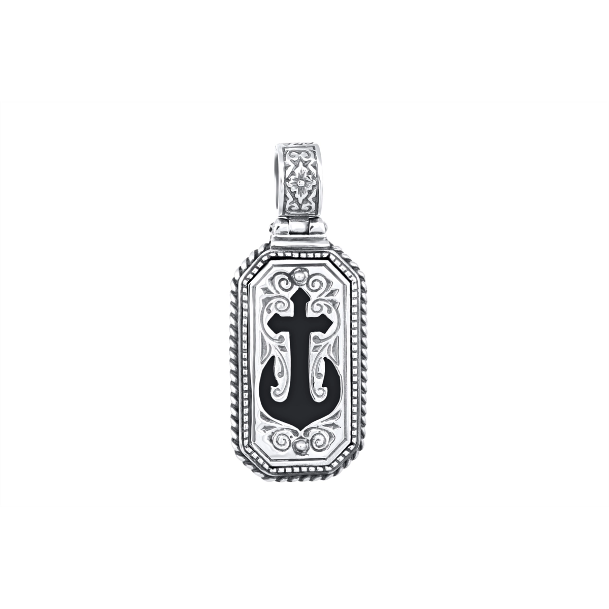 Konstantino Pendants in Silver containing Black onyx MEKJ804-131-120