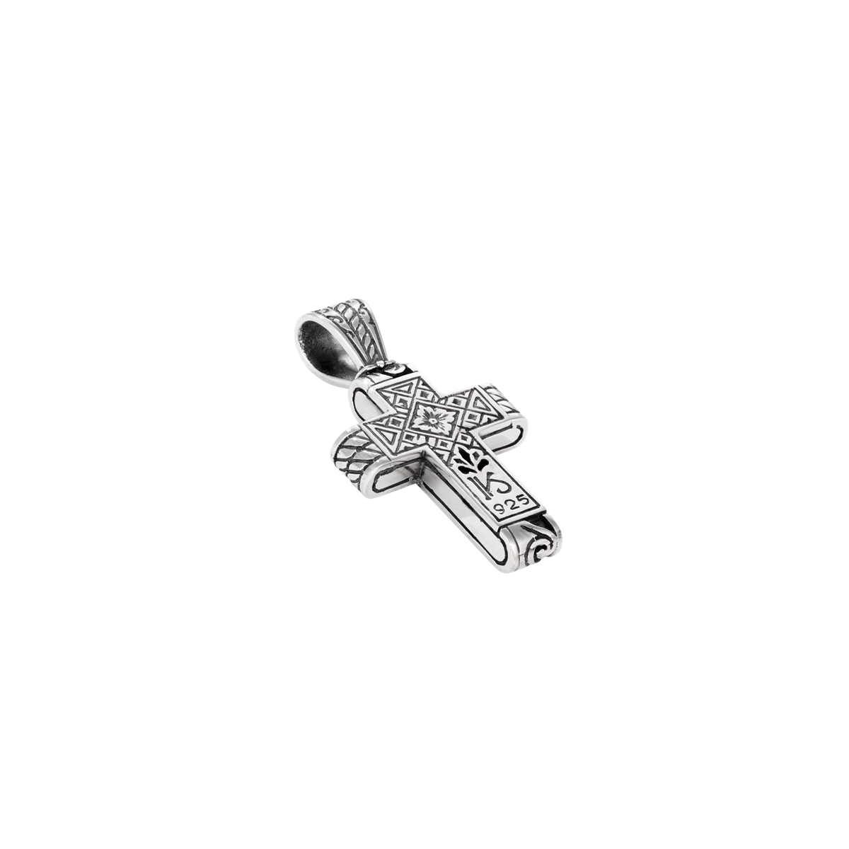 Konstantino Mens Hydra Sterling Silver Cross Pendant – Meierotto