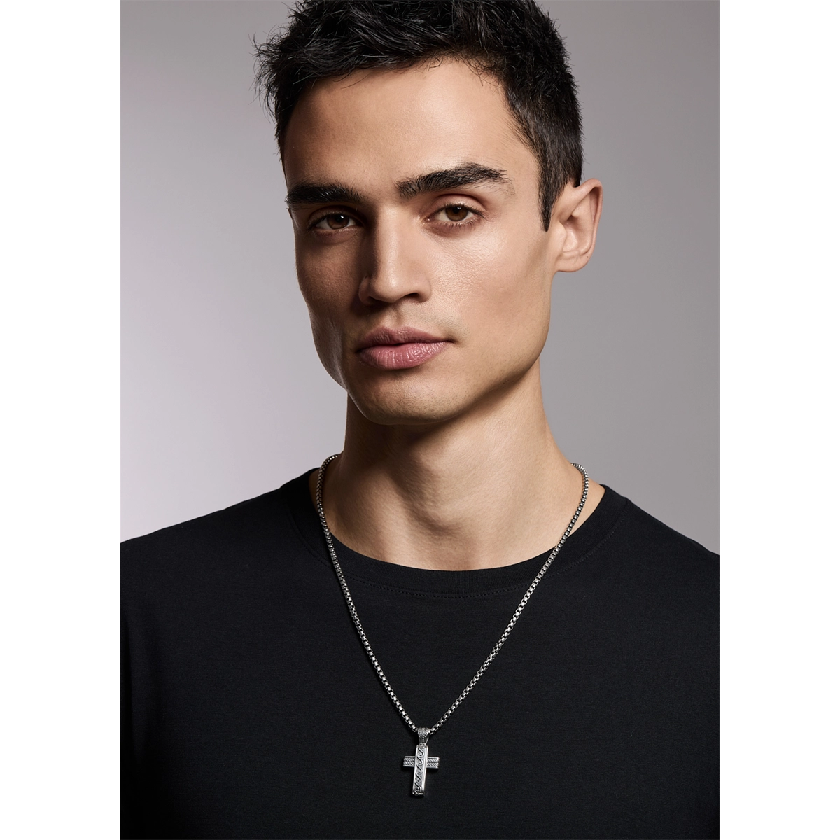 Konstantino Mens Hydra Sterling Silver Cross Pendant – Meierotto