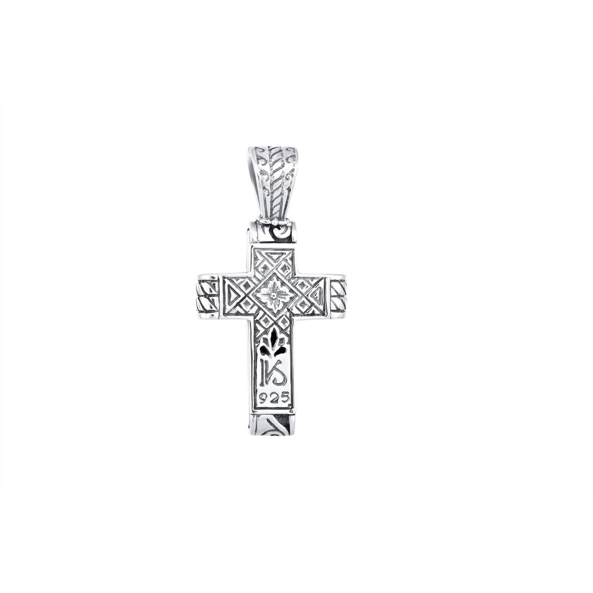 Konstantino Mens Hydra Sterling Silver Cross Pendant – Meierotto