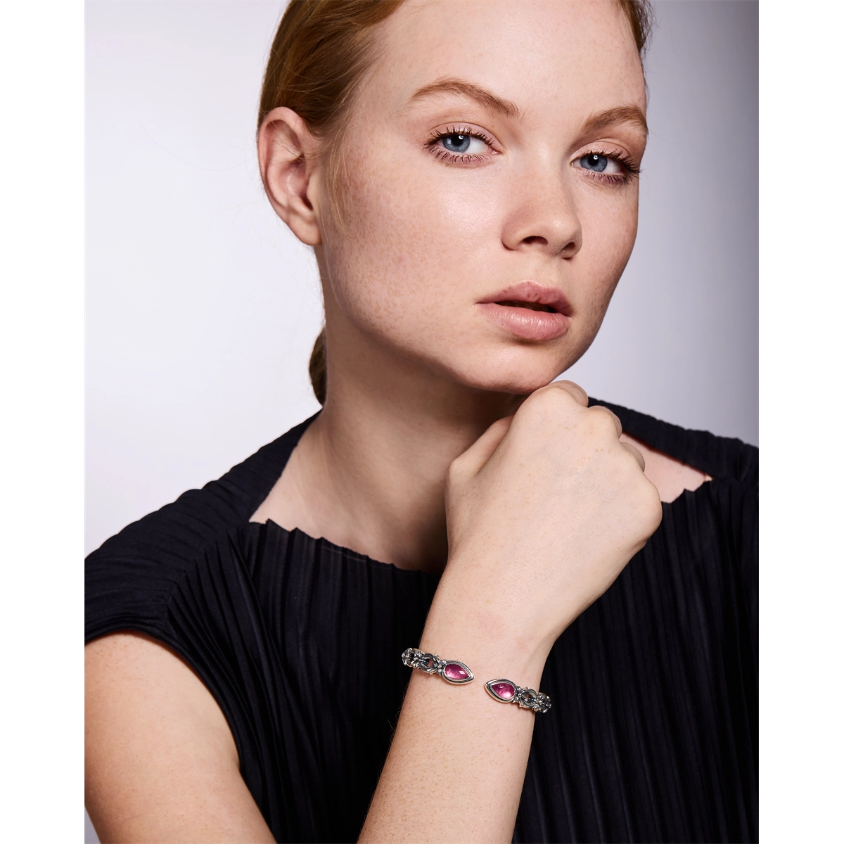 Konstantino Bracelets in Silver containing Mother of pearl, Quartz, Other, Multi-gemstone BKJ758-702