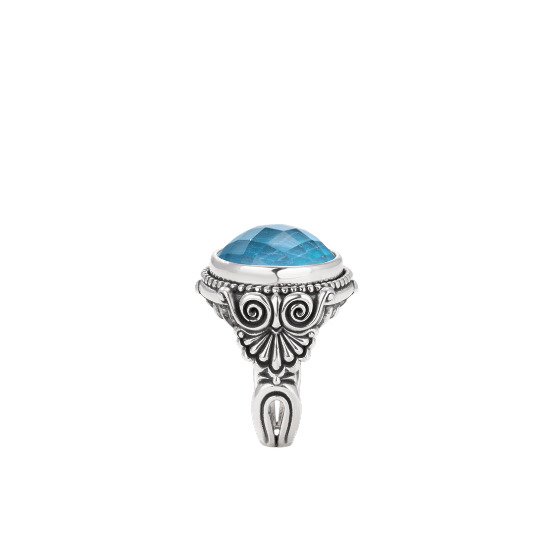 Konstantino Rings in Silver containing Mother of pearl, Quartz, Other, Multi-gemstone DKJ1028-650 S7