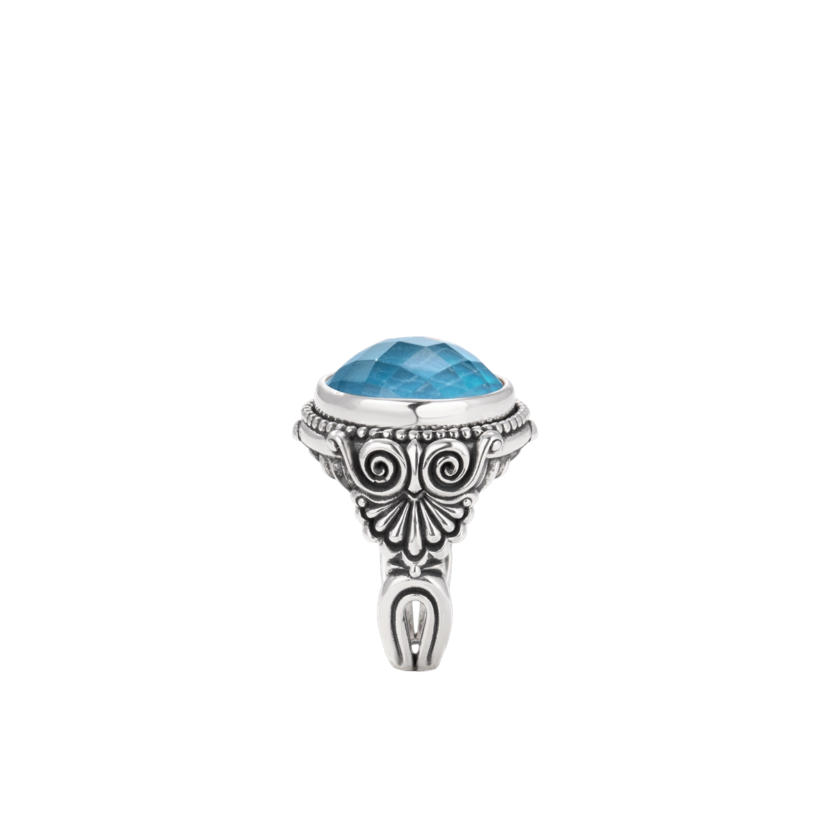 Konstantino Rings in Silver containing Mother of pearl, Quartz, Other, Multi-gemstone DKJ1028-650 S7