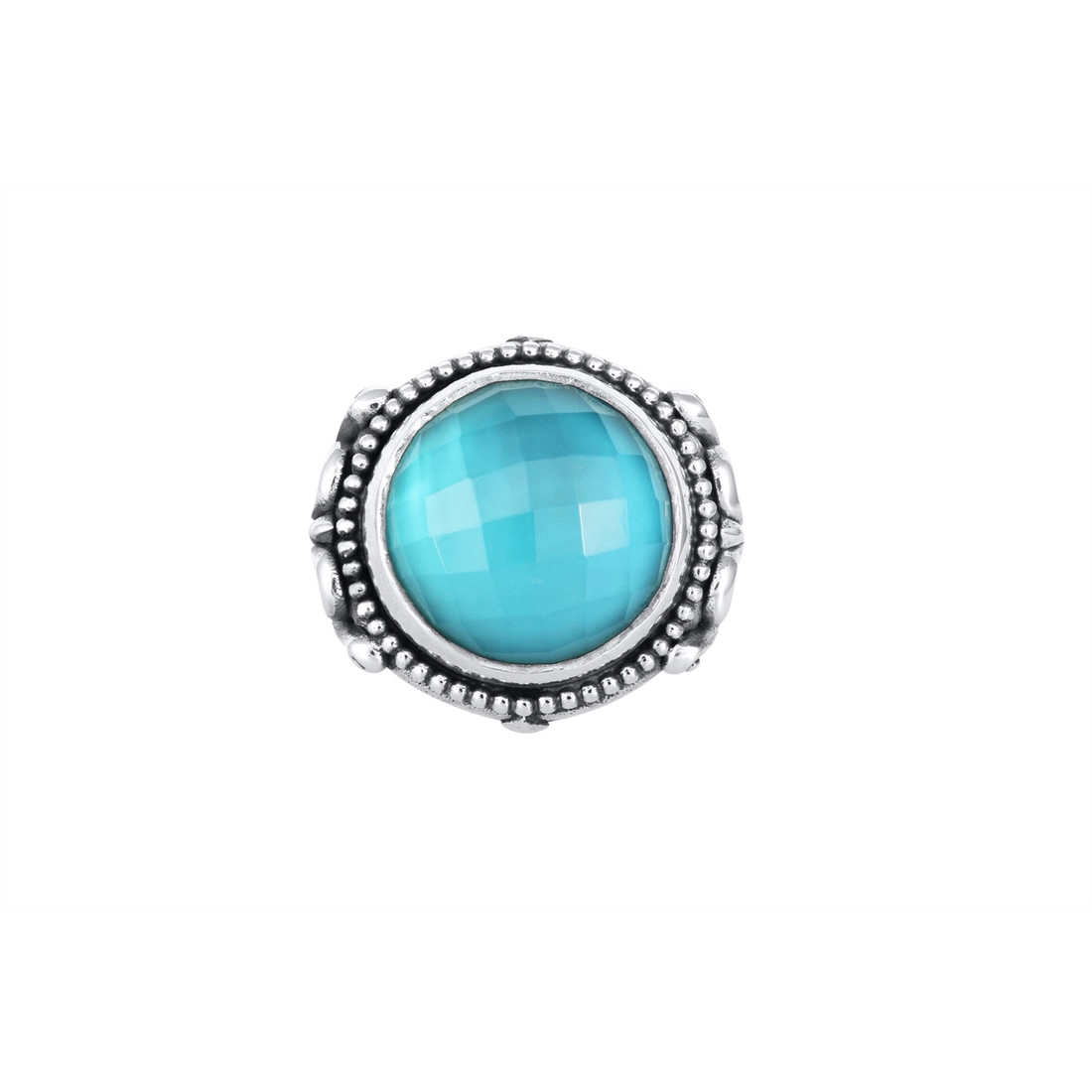 Konstantino Rings in Silver containing Mother of pearl, Quartz, Other, Multi-gemstone DKJ1028-650 S7