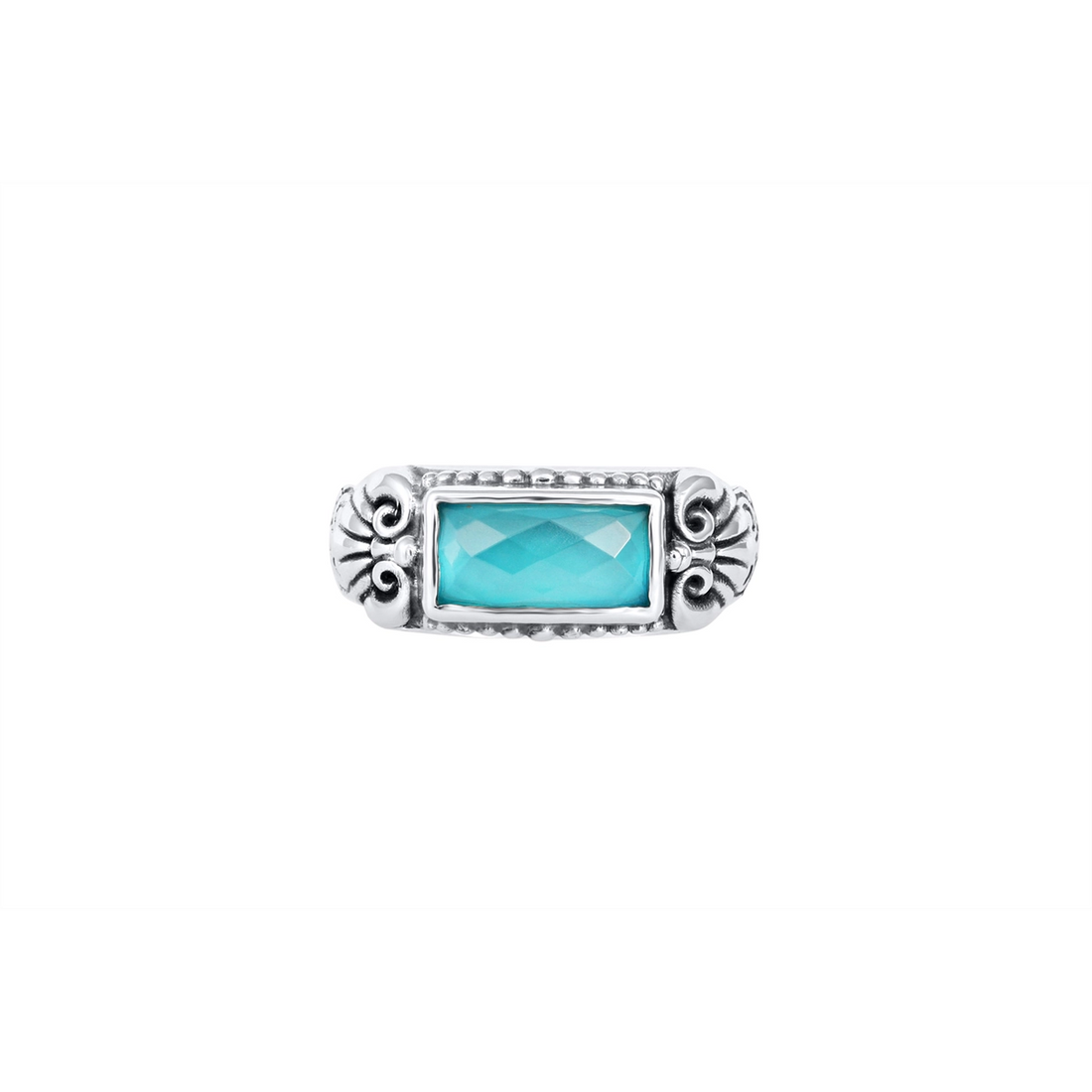 Konstantino Rings in Silver containing Mother of pearl, Quartz, Other, Multi-gemstone DKJ1033-650 S6