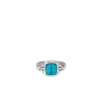 Konstantino Rings in Silver containing Mother of pearl, Quartz, Other, Multi-gemstone DKJ1034-650 S6