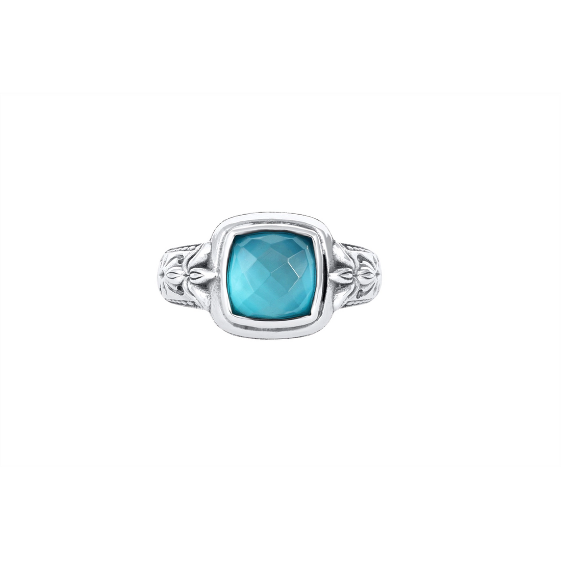 Konstantino Rings in Silver containing Mother of pearl, Quartz, Other, Multi-gemstone DKJ1034-650 S6