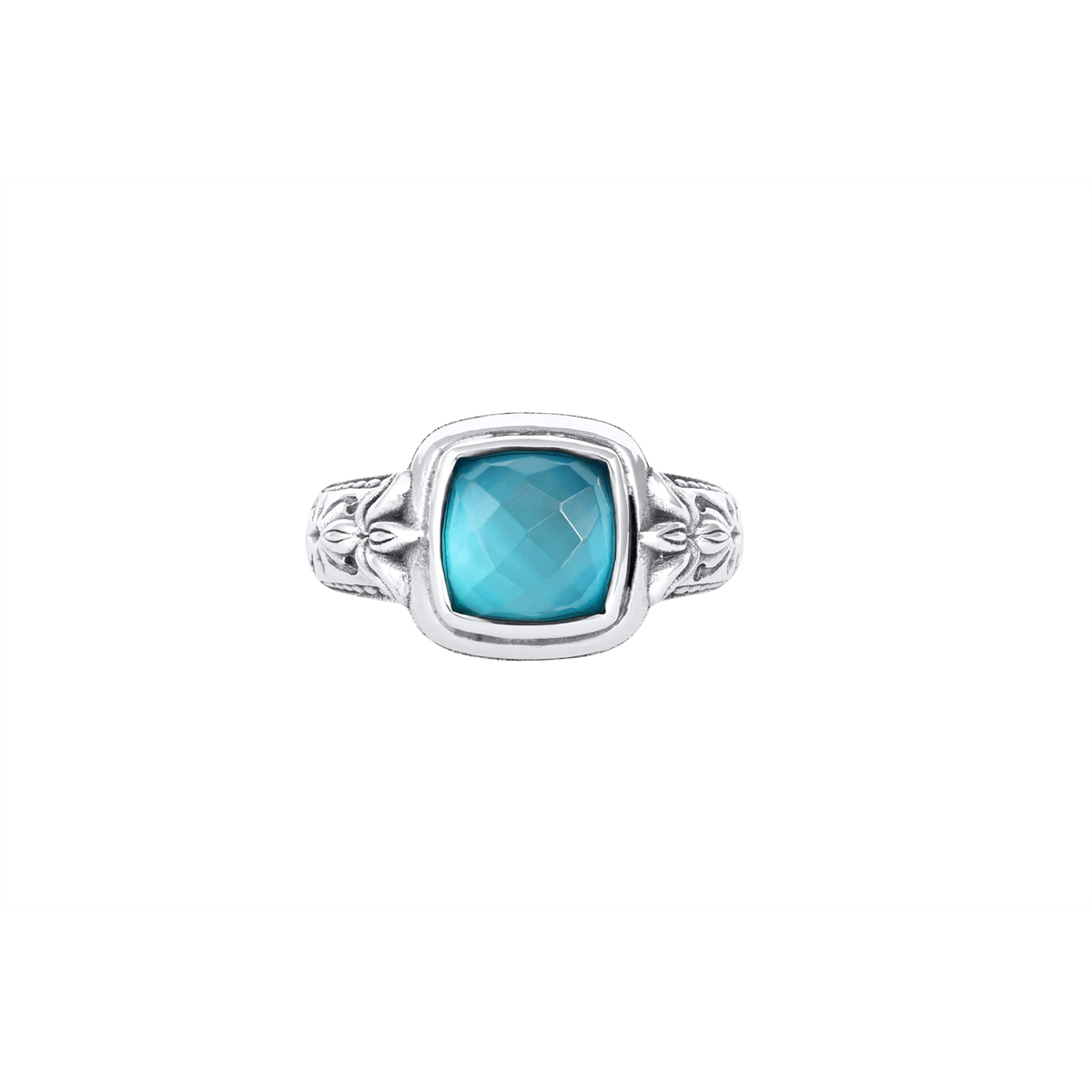 Konstantino Rings in Silver containing Mother of pearl, Quartz, Other, Multi-gemstone DKJ1034-650 S6