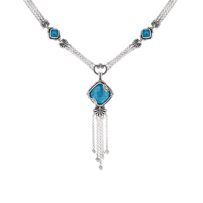 Konstantino Necklaces in Silver containing Mother of pearl, Quartz, Other, Multi-gemstone KOKJ513-650