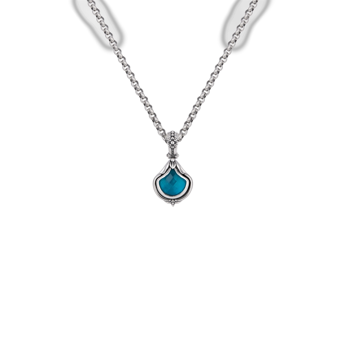 Konstantino Pendants in Silver containing Mother of pearl, Quartz, Other, Multi-gemstone MEKJ794-650