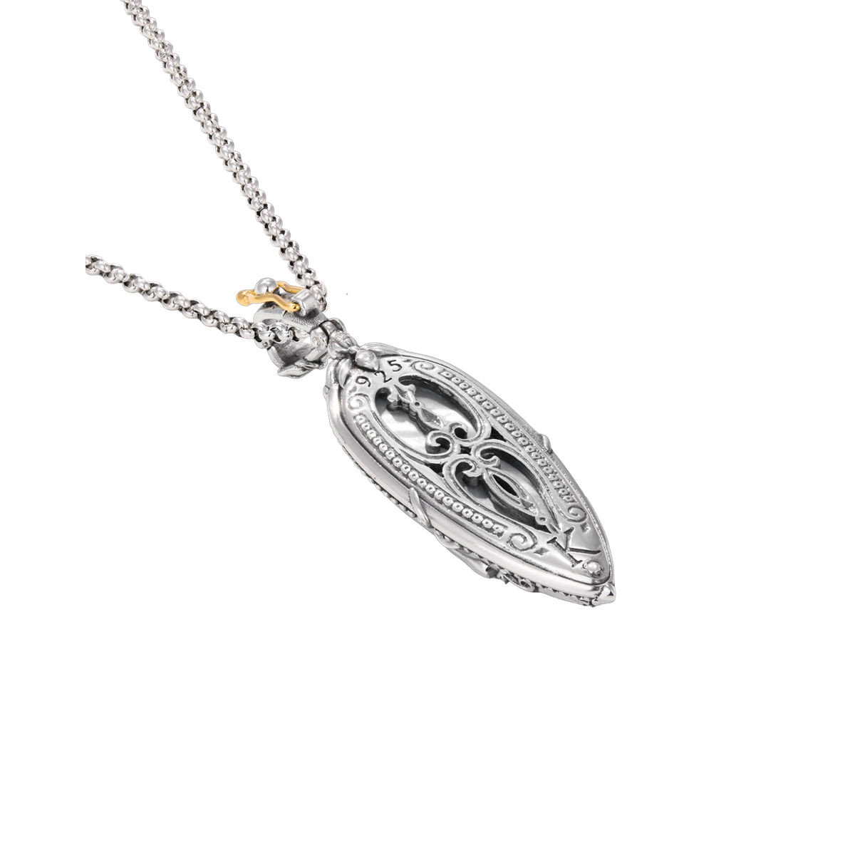 Konstantino Pendants in Silver containing Mother of pearl, Quartz, Other, Multi-gemstone MEKJ796-650