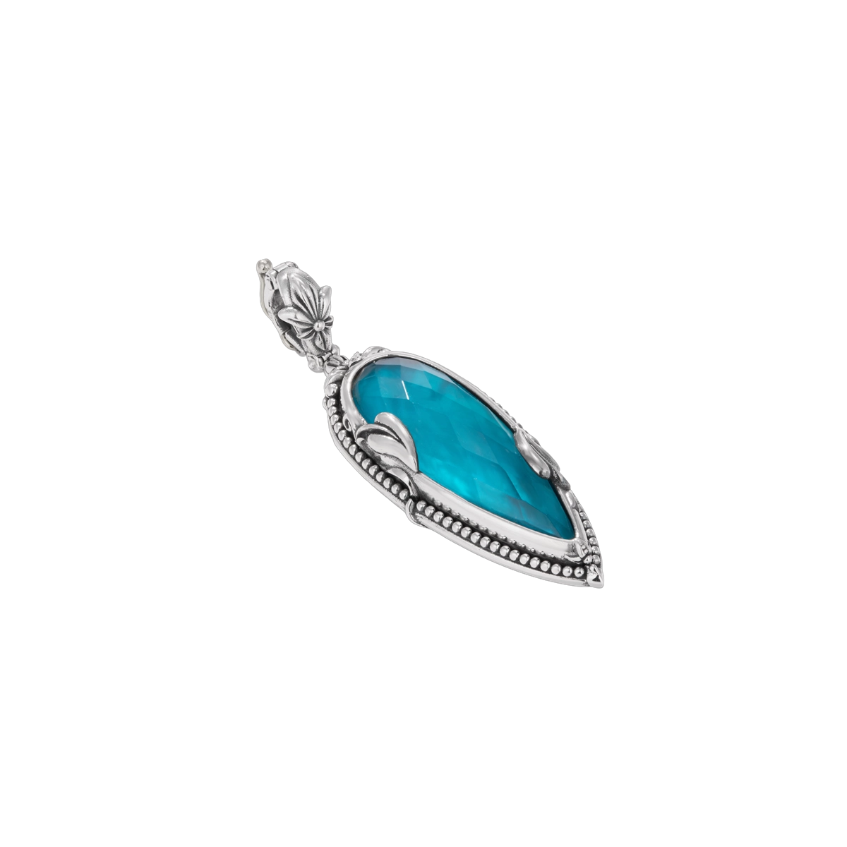 Konstantino Pendants in Silver containing Mother of pearl, Quartz, Other, Multi-gemstone MEKJ796-650