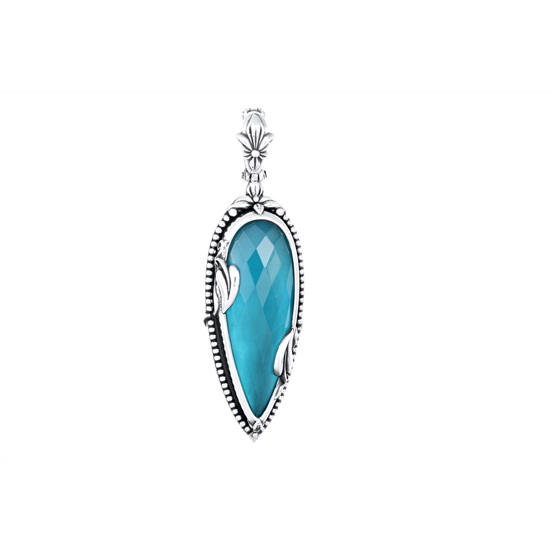Konstantino Pendants in Silver containing Mother of pearl, Quartz, Other, Multi-gemstone MEKJ796-650