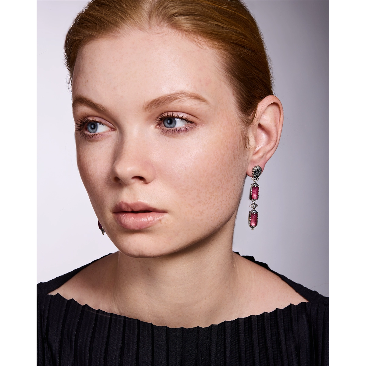 Konstantino Earrings in Silver containing Mother of pearl, Quartz, Other, Multi-gemstone SKKJ733-702