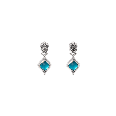 Konstantino Earrings in Silver containing Mother of pearl, Quartz, Other, Multi-gemstone SKKJ736-650