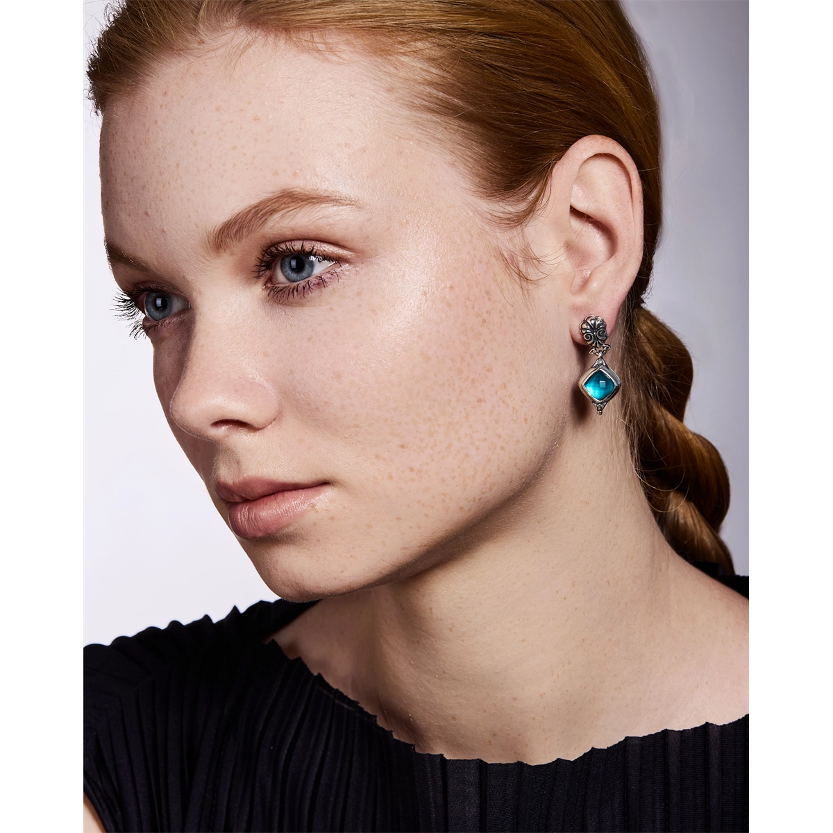 Konstantino Earrings in Silver containing Mother of pearl, Quartz, Other, Multi-gemstone SKKJ736-650