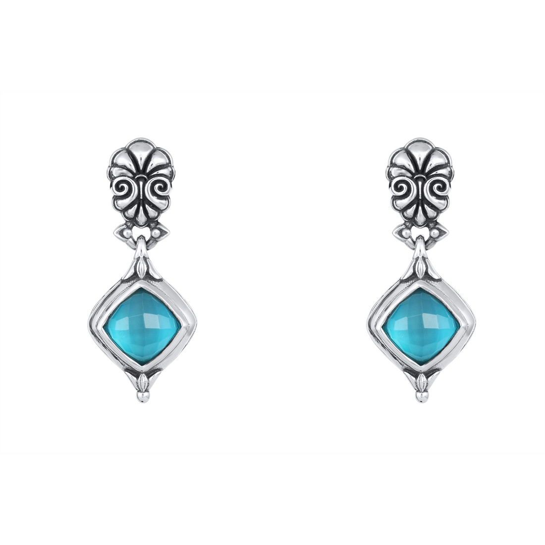 Konstantino Earrings in Silver containing Mother of pearl, Quartz, Other, Multi-gemstone SKKJ736-650