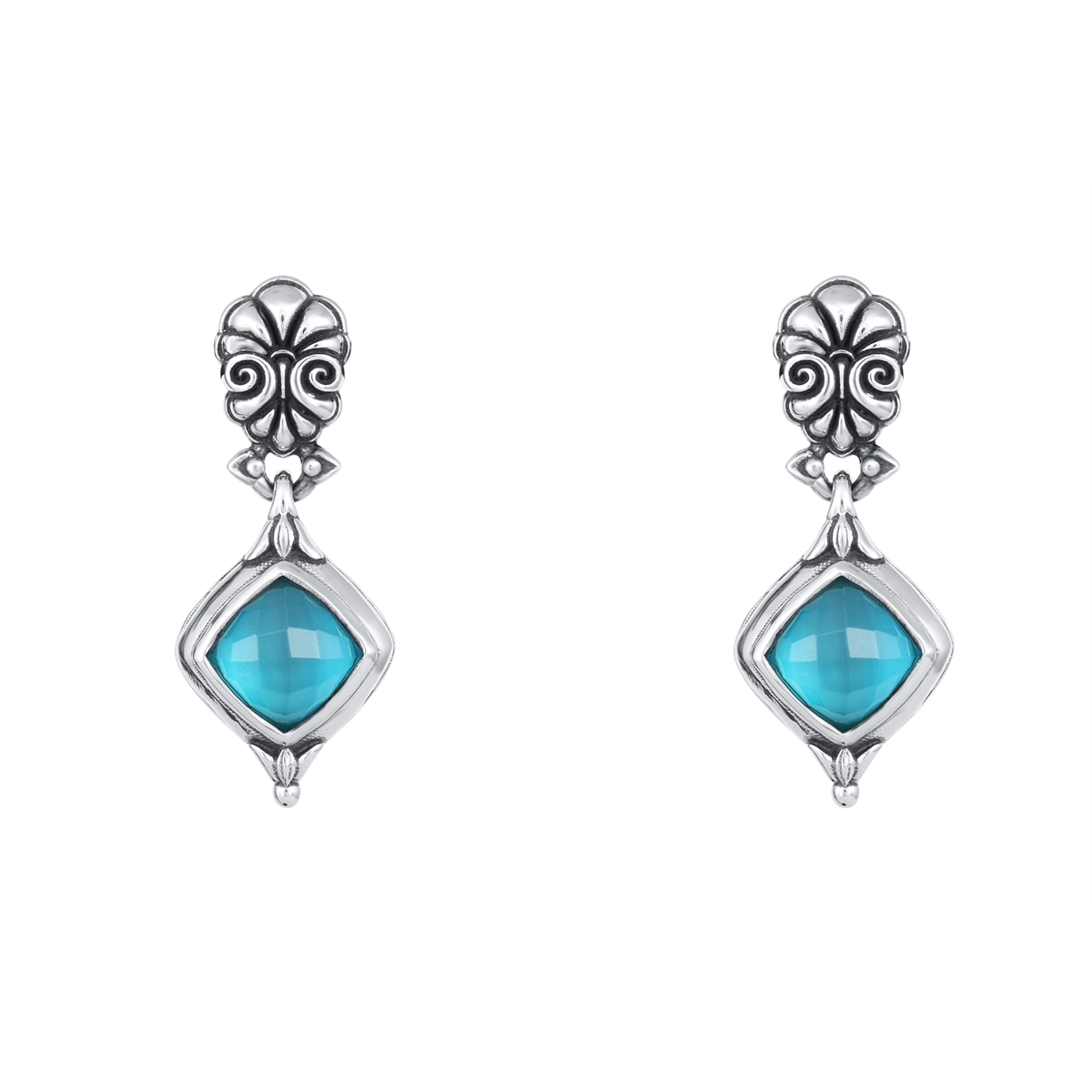 Konstantino Earrings in Silver containing Mother of pearl, Quartz, Other, Multi-gemstone SKKJ736-650