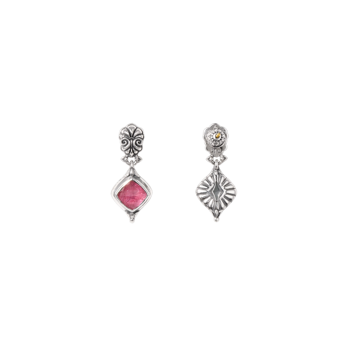 Konstantino Earrings in Silver containing Mother of pearl, Quartz, Other, Multi-gemstone SKKJ736-702
