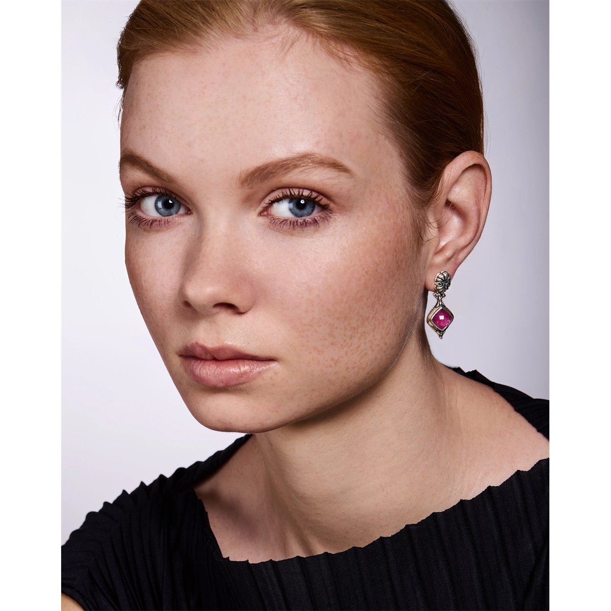 Konstantino Earrings in Silver containing Mother of pearl, Quartz, Other, Multi-gemstone SKKJ736-702