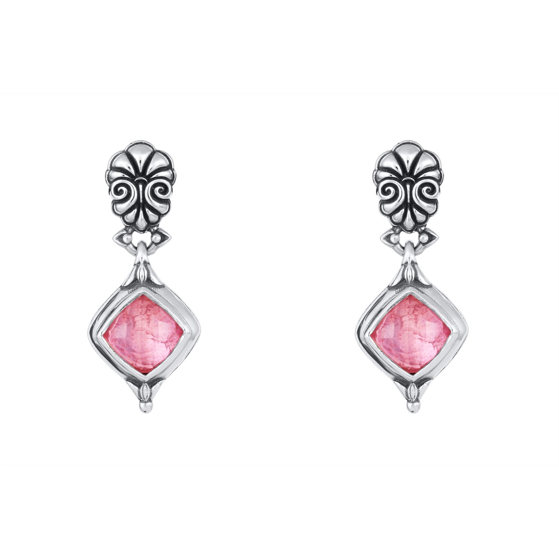 Konstantino Earrings in Silver containing Mother of pearl, Quartz, Other, Multi-gemstone SKKJ736-702