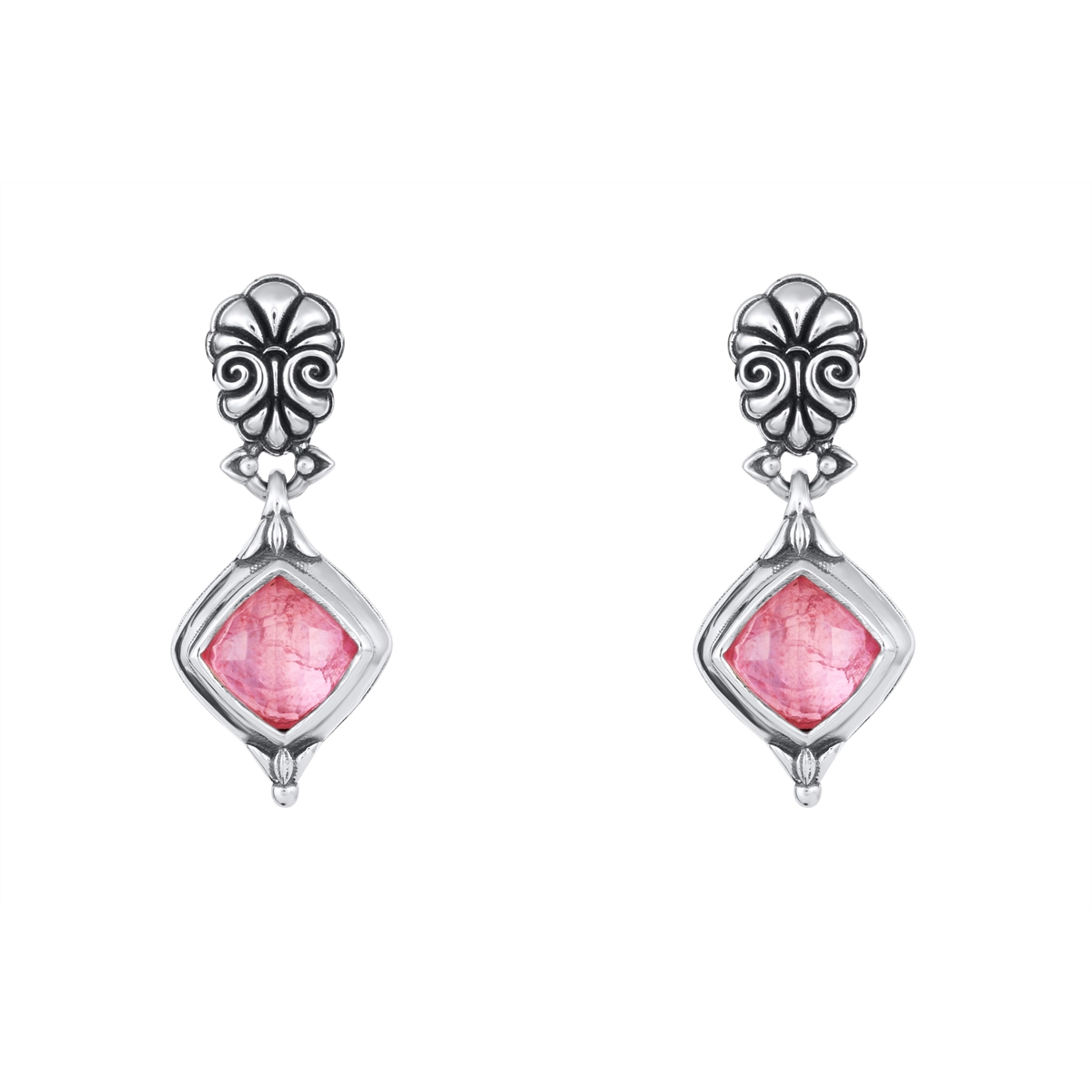 Konstantino Earrings in Silver containing Mother of pearl, Quartz, Other, Multi-gemstone SKKJ736-702