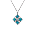 Konstantino Pendants in Silver containing Mother of pearl, Quartz, Other, Multi-gemstone STKJ428-650
