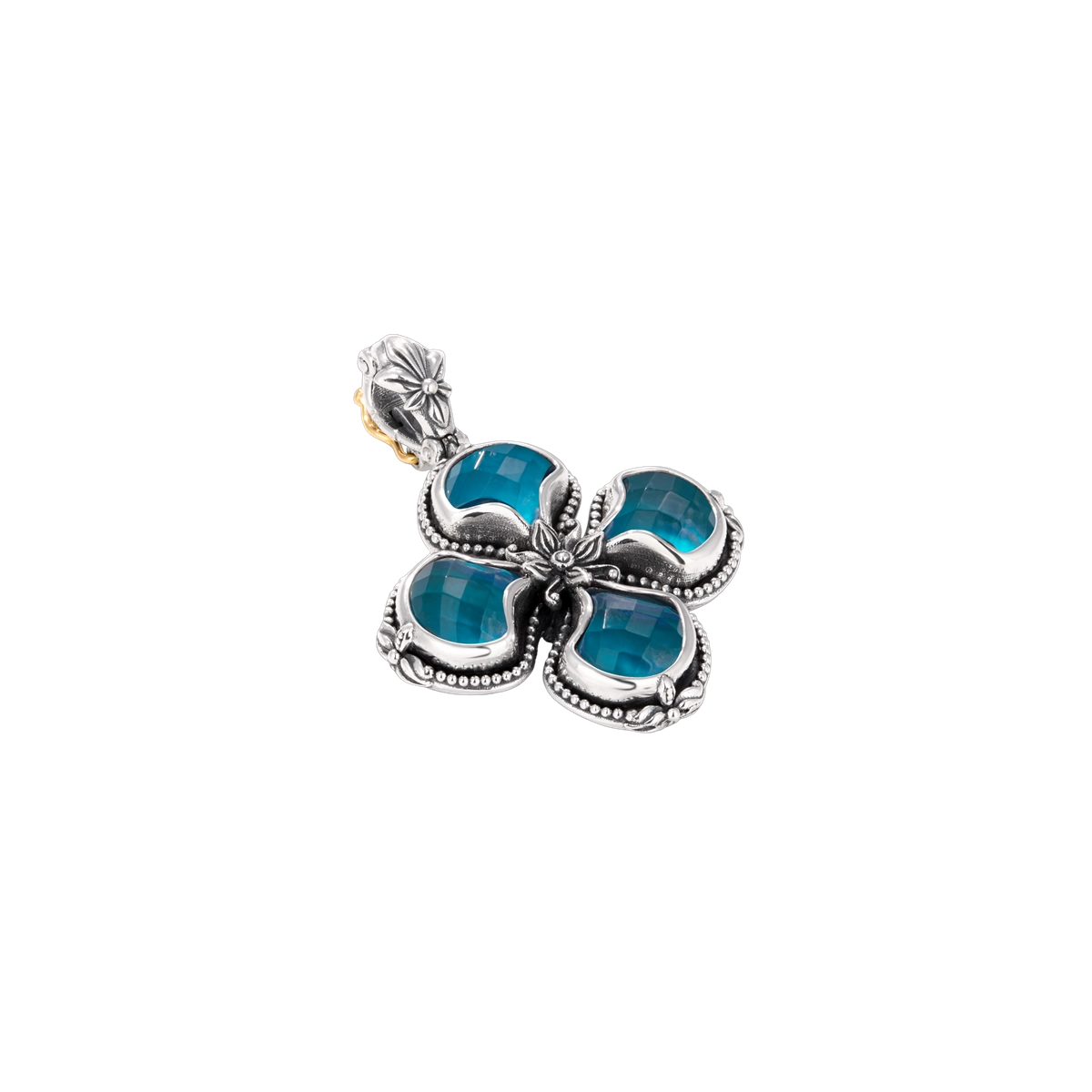 Konstantino Pendants in Silver containing Mother of pearl, Quartz, Other, Multi-gemstone STKJ428-650