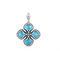 Konstantino Pendants in Silver containing Mother of pearl, Quartz, Other, Multi-gemstone STKJ428-650
