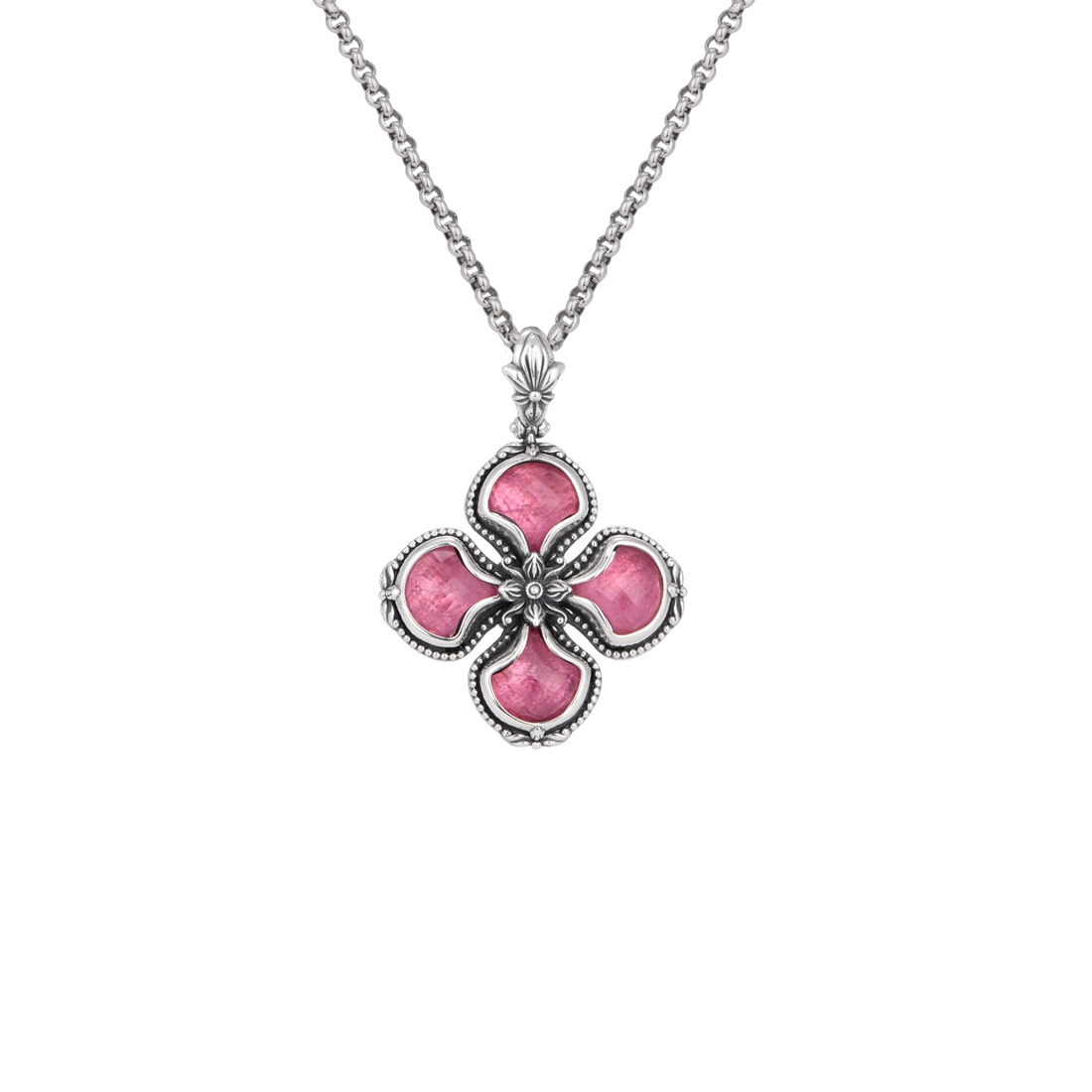 Konstantino Pendants in Silver containing Mother of pearl, Quartz, Other, Multi-gemstone STKJ428-702