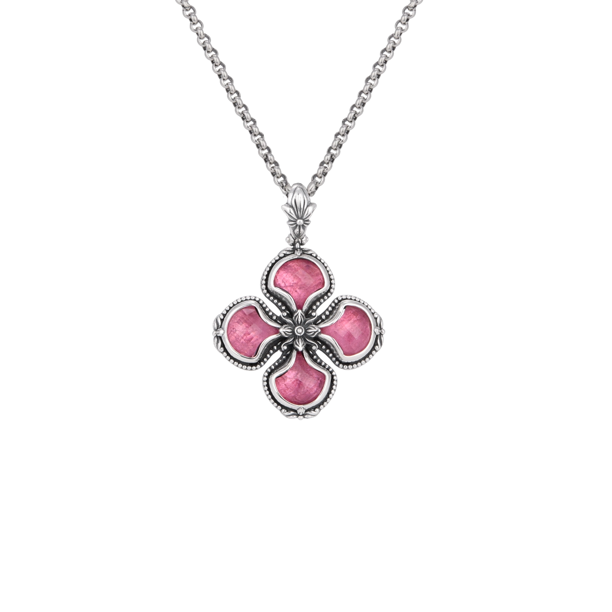 Konstantino Pendants in Silver containing Mother of pearl, Quartz, Other, Multi-gemstone STKJ428-702