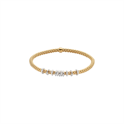 FOPE Bracelets in Mixed Metals containing Diamond 74708BX_BB_G_XBX_0XL