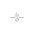 Tacori Engagement Rings in White Gold containing Diamond HT 2581 MQ 13.5X6.5 W