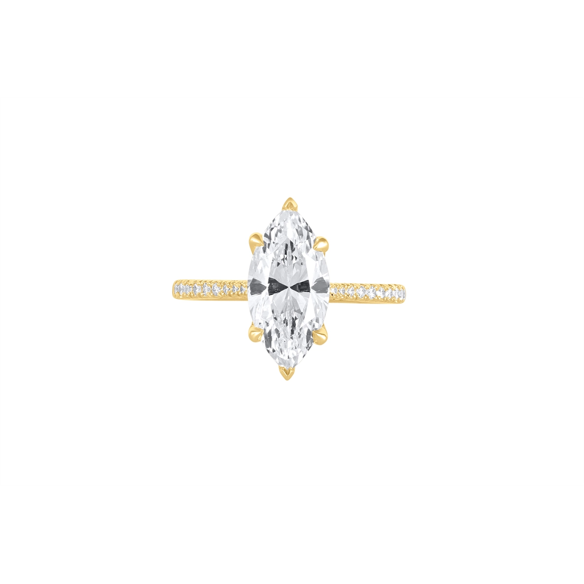 Tacori Engagement Rings in Yellow Gold containing Diamond 2671 MQ 14X7 Y