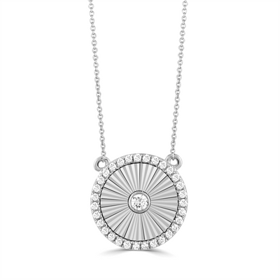 Doves Necklaces in White Gold containing Diamond N11212-W