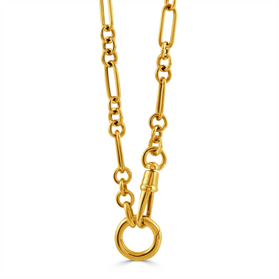 Doves Necklaces in Yellow Gold OVAL-PW-18-C