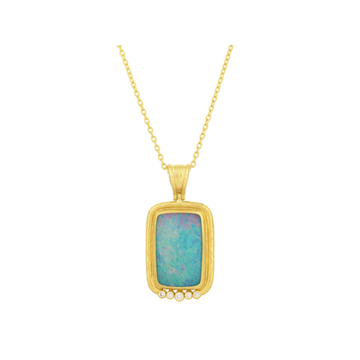 Gurhan Pendants in Yellow Gold containing Opal, Multi-gemstone, Diamond OKN-YG-ETO-26174-18