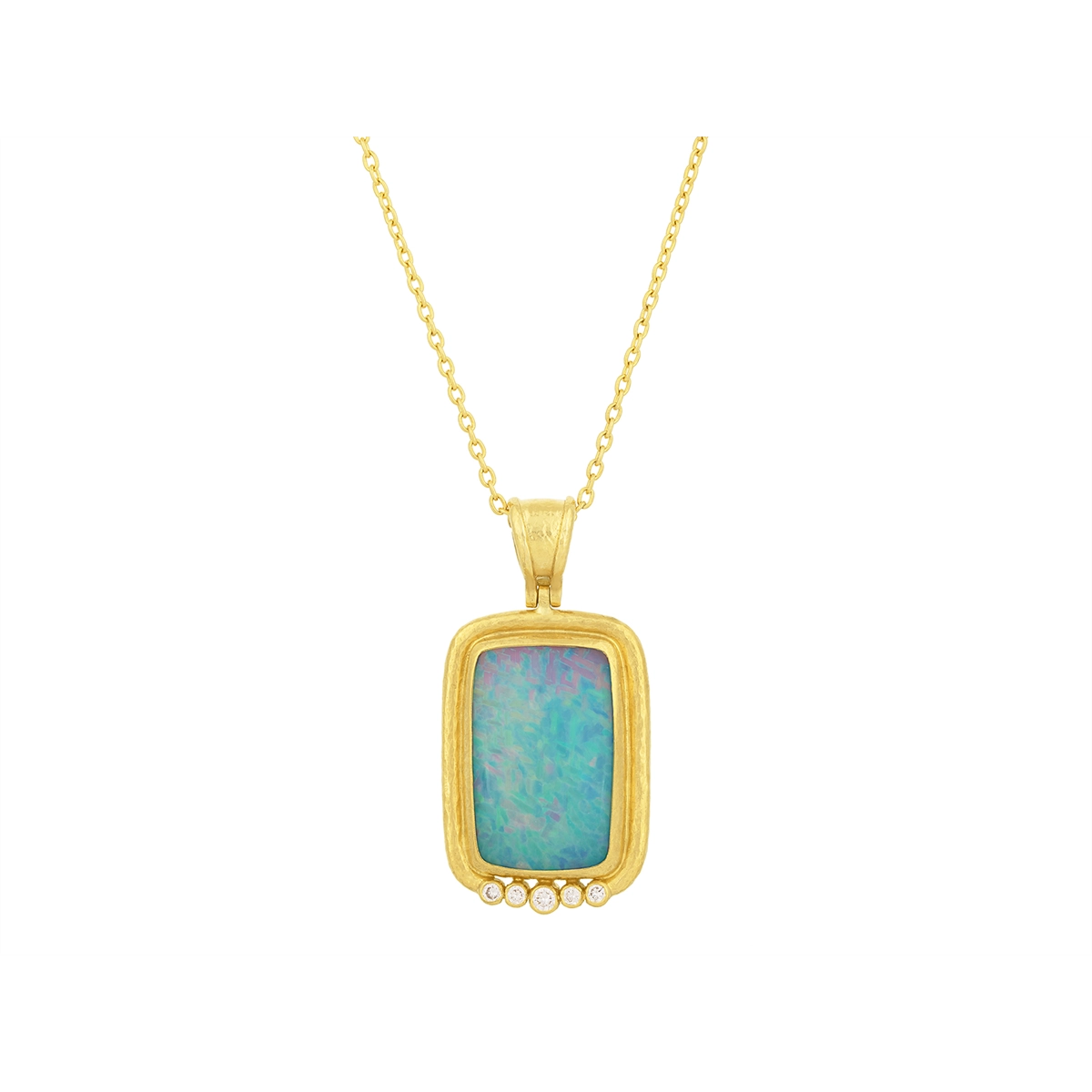 Gurhan Pendants in Yellow Gold containing Opal, Multi-gemstone, Diamond OKN-YG-ETO-26174-18