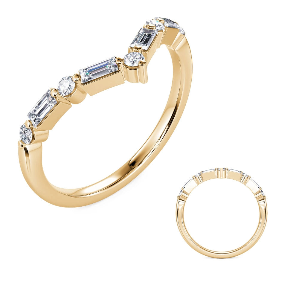 Wedding Bands Wedding Rings in Yellow Gold containing Diamond 449916
