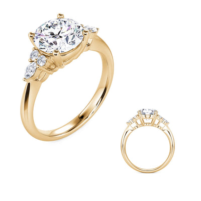 Engagement Collections Engagement Rings in Yellow Gold containing Diamond 449939